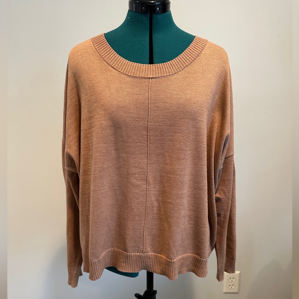 Lightweight camel colored sweater, size M